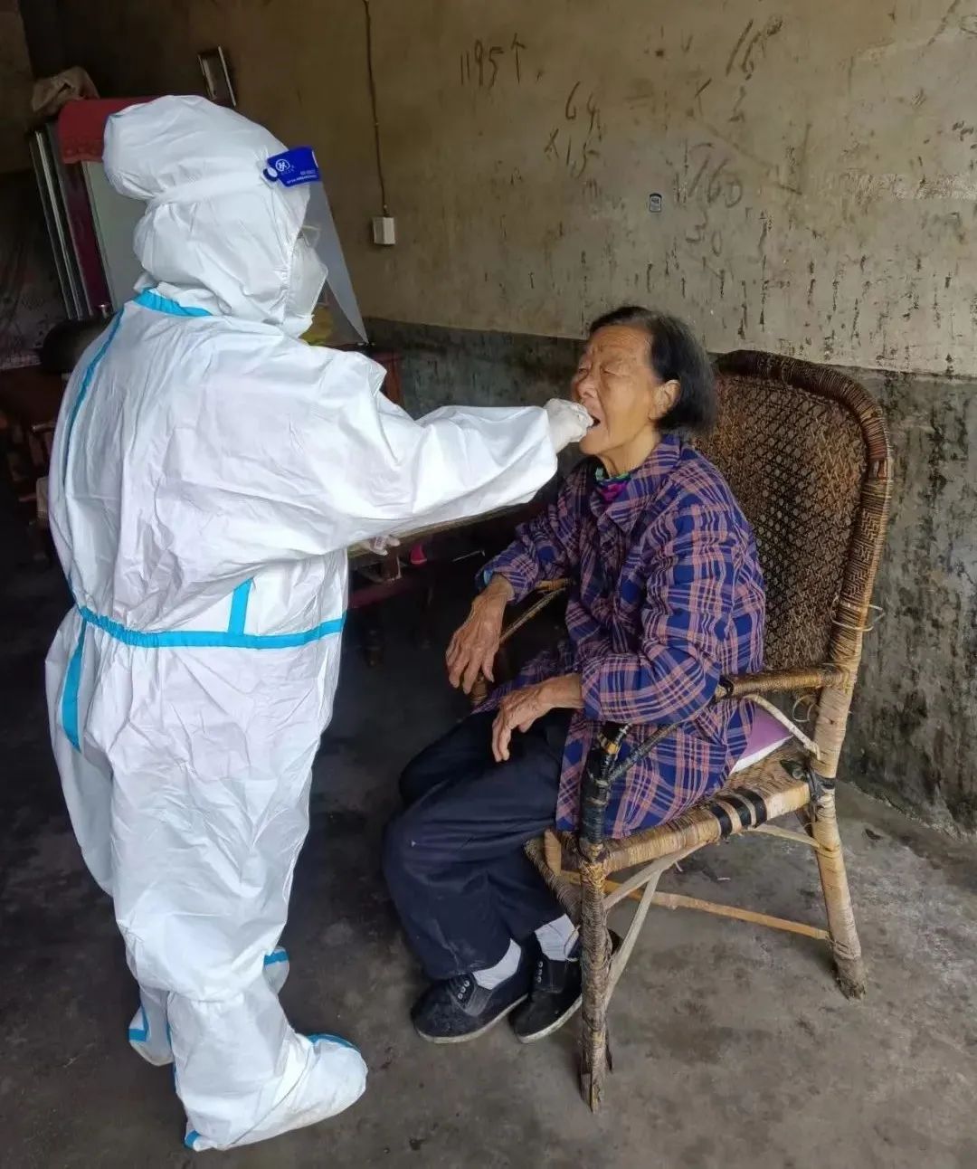 茶元头街道：“大白”上门采样 做好健康“传递员”_邵阳头条网