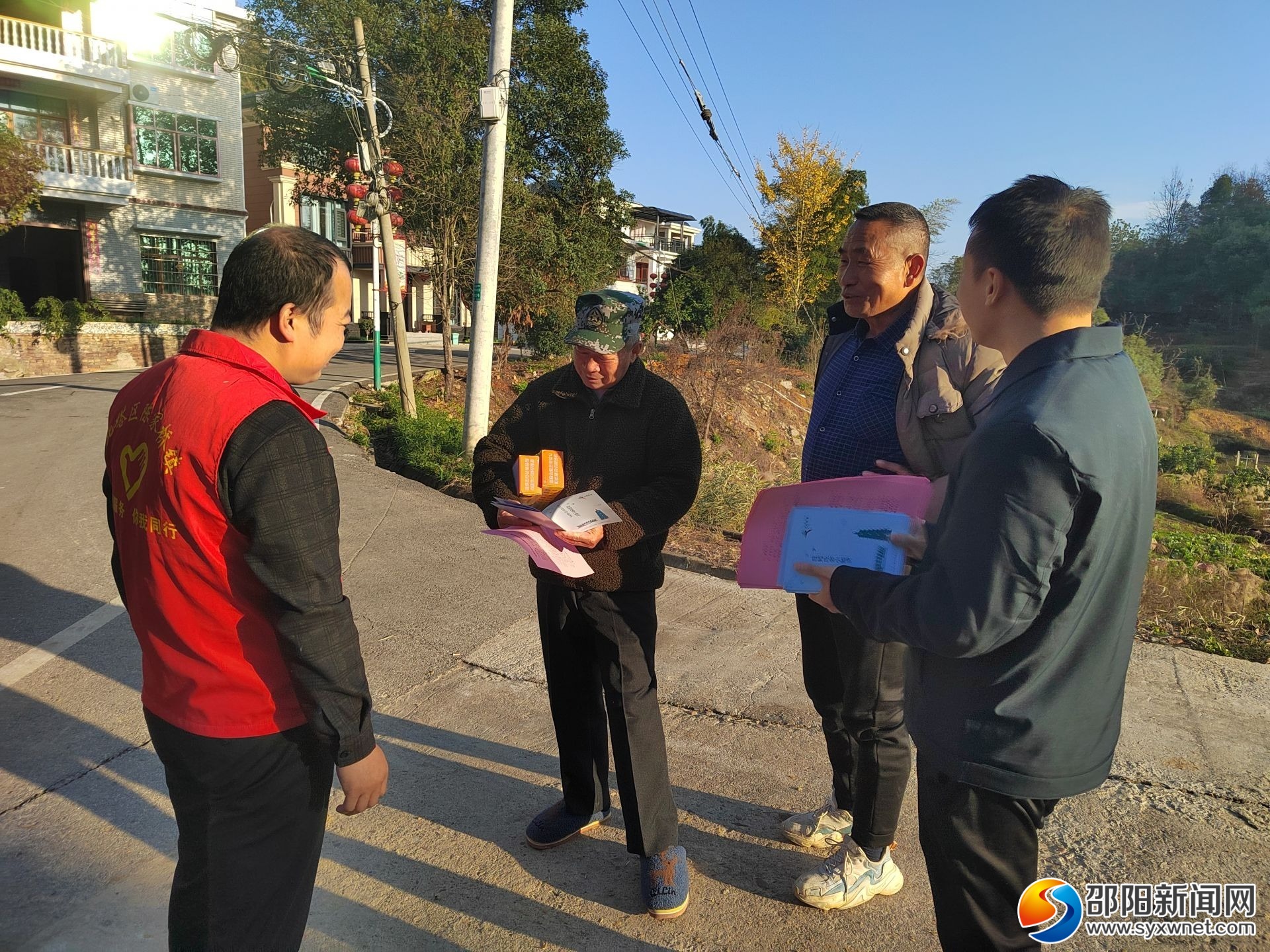 北塔区陈家桥镇：入户宣传共创建 文明意识入人心_邵阳头条网