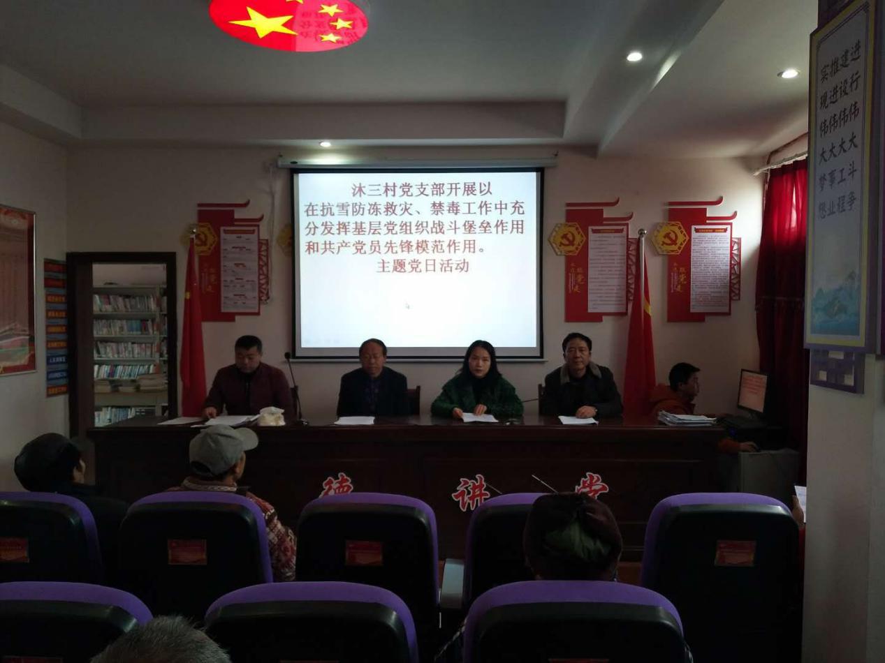 茶元头沐三村党支部开展主题党日活动(图1)