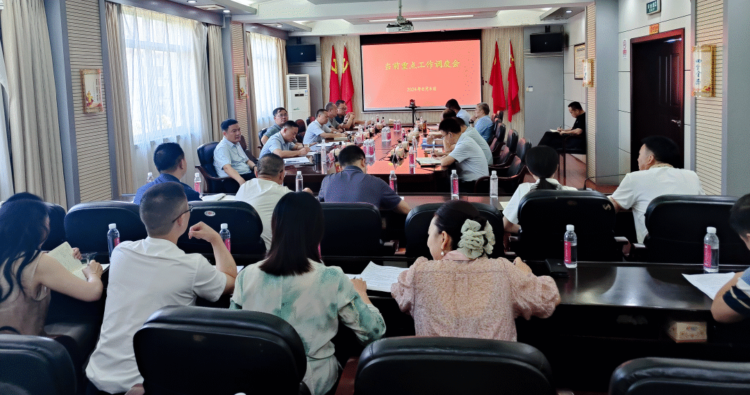 肖平主持召开当前重点工作调度会(图1)