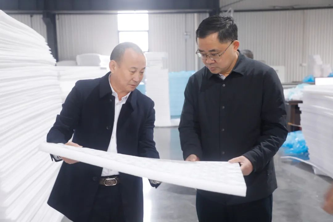 肖平走访君志达企业 “送解优”护航企业复工复产实现“开门红”(图1)